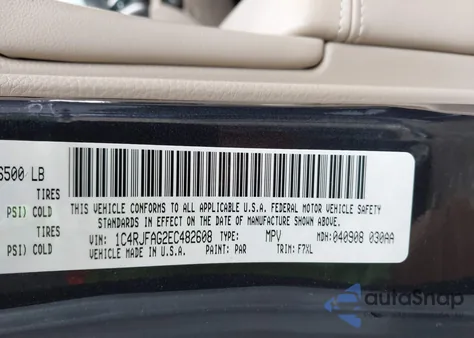 2014 Jeep Grand Cherokee Laredo z USA, uszkodzony, nr VIN 1C4RJFAG2EC482608